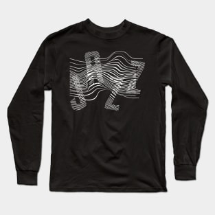 Jazz Lines Typography Long Sleeve T-Shirt